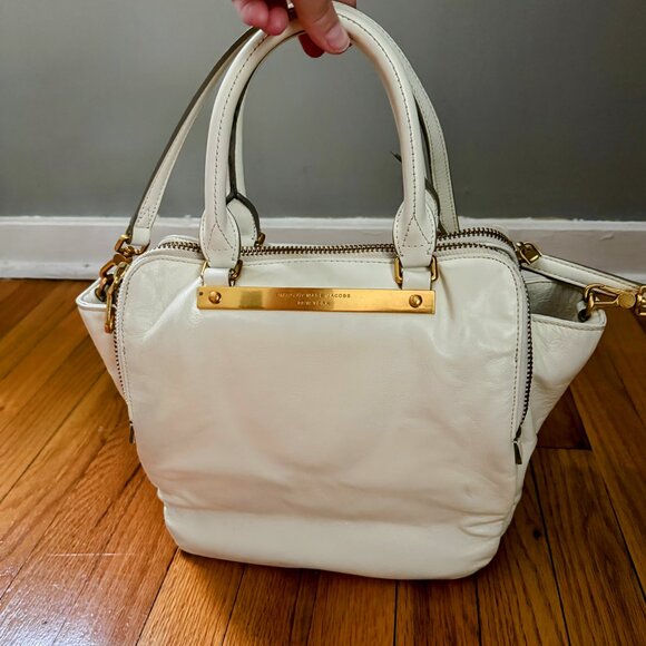 Marc by Marc Jacobs Goodbye Columbus Cream Leather Satchel Bag Shoulder Tote main image 6